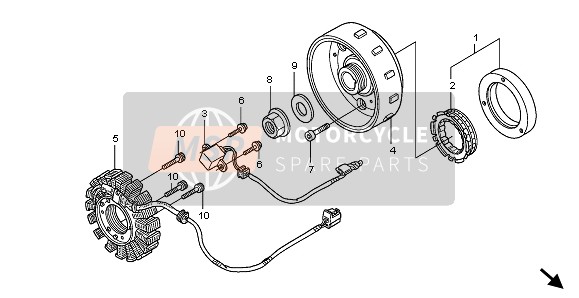 Honda FES150A 2008 Generator voor een 2008 Honda FES150A